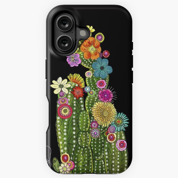 Aperçu de l'œuvre Cactus à fleurs 2 créée et vendue par valeriedowdyart.