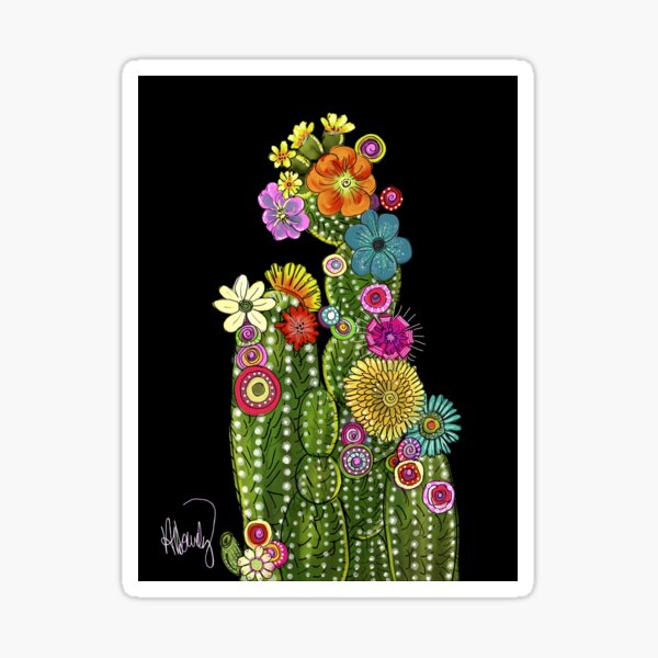 Flowering Cacti 2 Sticker