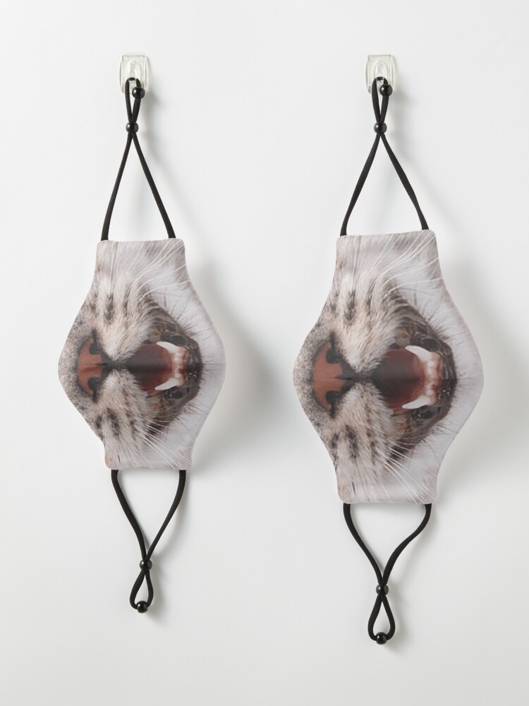 Alternate view of Cat Nose and Mouth ~ Cute and Funny Animal Medical Face Masks ~ 2 Mask
