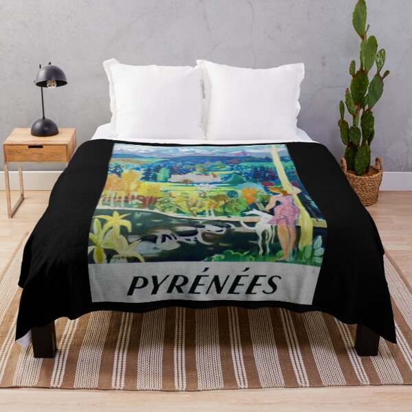 Item preview, Pyrenees retro poster designed and sold by CorasPosters.