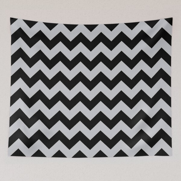Item preview, Vibrant Classic Silver Grey Gray and Black Chevron designed and sold by ShajenDesigns.