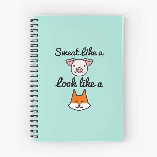 Item preview, Funny Work out Quotes Gift For Sweat Like A Pig Look Like A Fox designed and sold by Sugar-Magnolia.