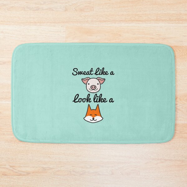Item preview, Funny Work out Quotes Gift For Sweat Like A Pig Look Like A Fox designed and sold by Sugar-Magnolia.