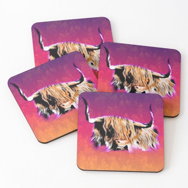 Item preview, Artistic Watercolor Longhorn Cow designed and sold by J Bigglesworth.