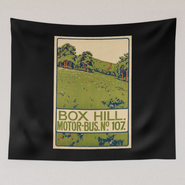 Item preview, Box Hill retro poster designed and sold by CorasPosters.