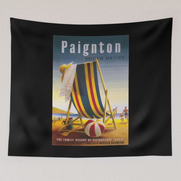 Item preview, Paington South Devon retro poster designed and sold by CorasPosters.