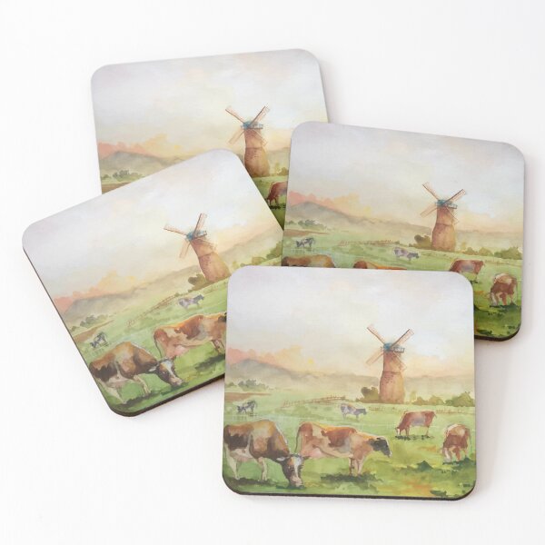Item preview, Cows Eat Grass On The Field designed and sold by TeriRobbins.