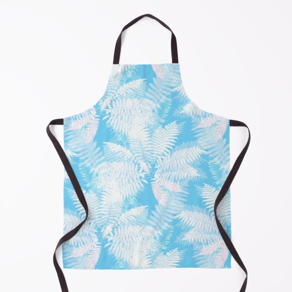 Item preview, winter blue fern pattern designed and sold by AsyaTury.