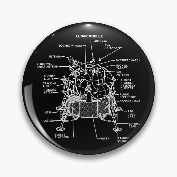 Item preview, Apollo 11 Saturn V NASA Space Vehicle Lunar Module Diagram designed and sold by MakiMak.