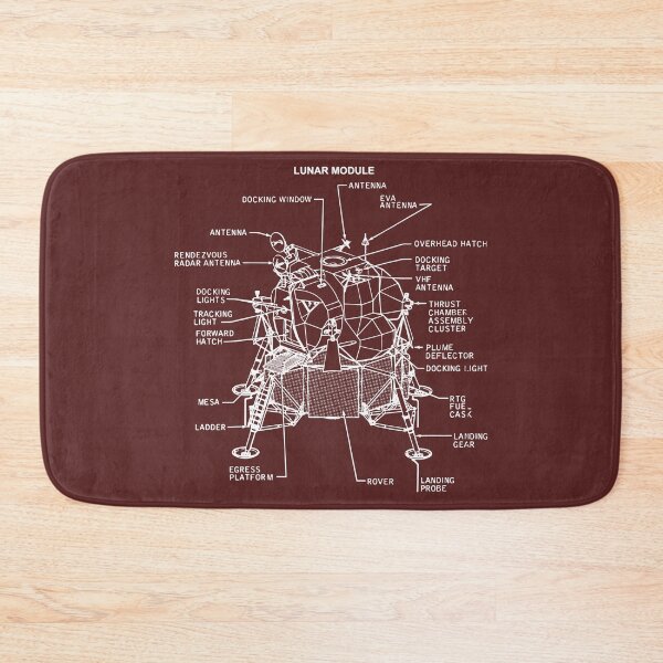 Item preview, Apollo 11 Saturn V NASA Space Vehicle Lunar Module Diagram designed and sold by MakiMak.