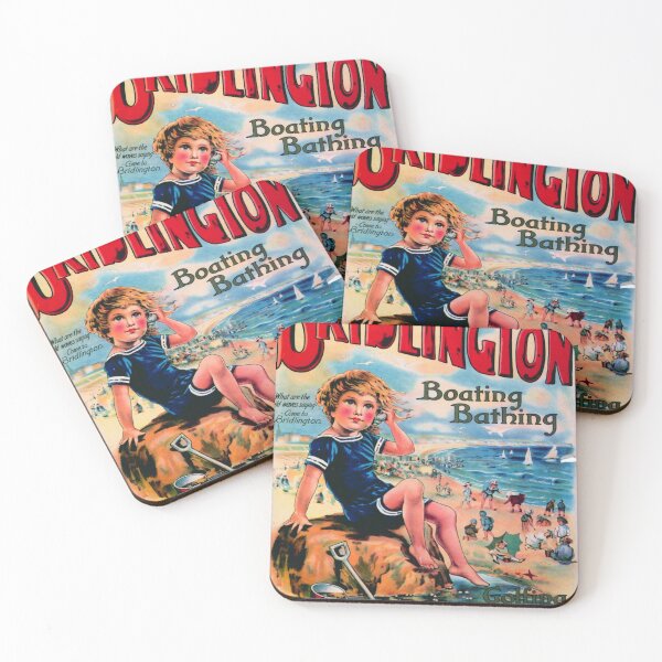 Item preview, Bridlington retro poster designed and sold by CorasPosters.