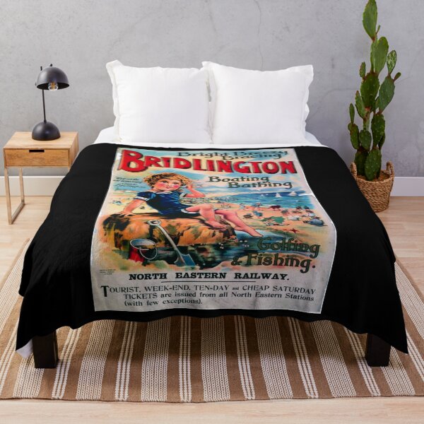 Item preview, Bridlington retro poster designed and sold by CorasPosters.