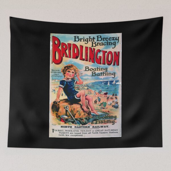 Item preview, Bridlington retro poster designed and sold by CorasPosters.