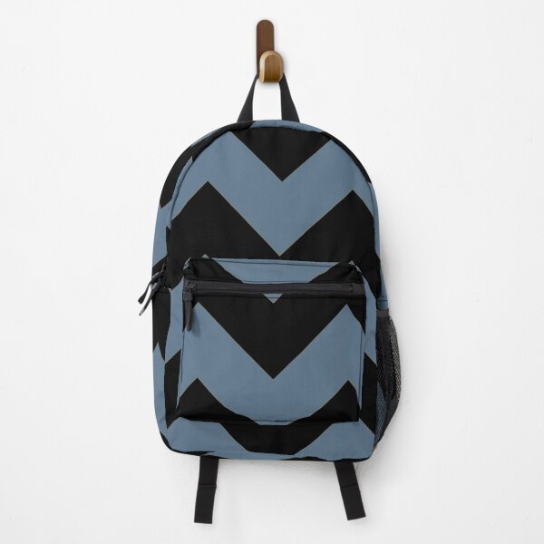 Item preview, Vibrant Blue Grey Gray and Black Chevron designed and sold by ShajenDesigns.