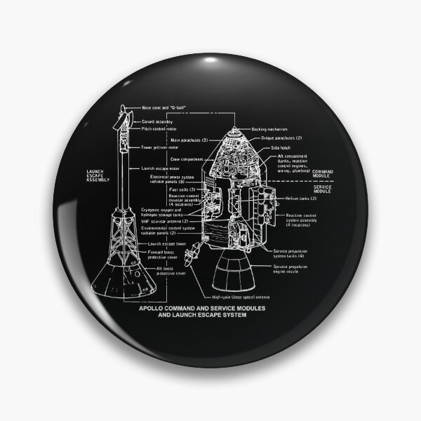 Item preview, Apollo 11 NASA Space Vehicle Lunar Module Diagram designed and sold by MakiMak.