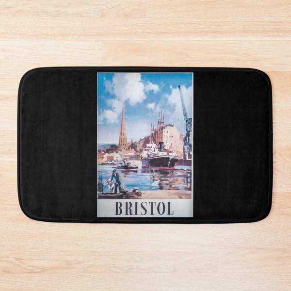 Item preview, Bristol retro poster designed and sold by CorasPosters.