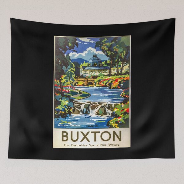 Item preview, Buxton retro poster designed and sold by CorasPosters.