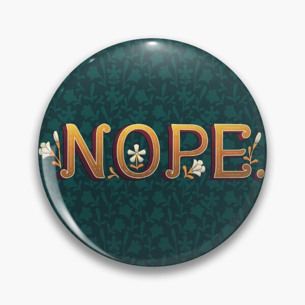 Item preview, Fancy Nope en verde designed and sold by AngieHursh.
