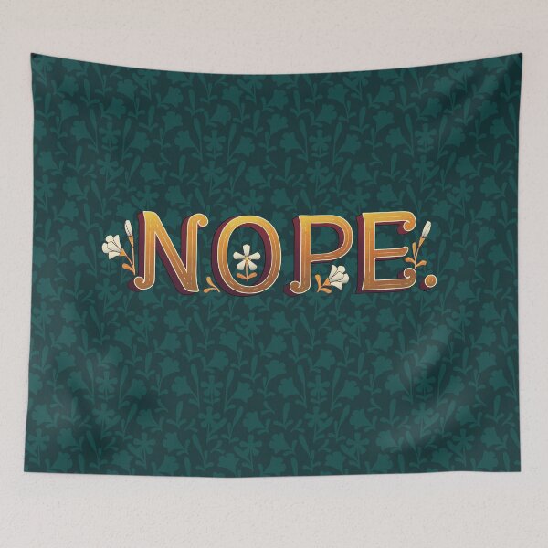 Item preview, Fancy Nope in Green designed and sold by AngieHursh.