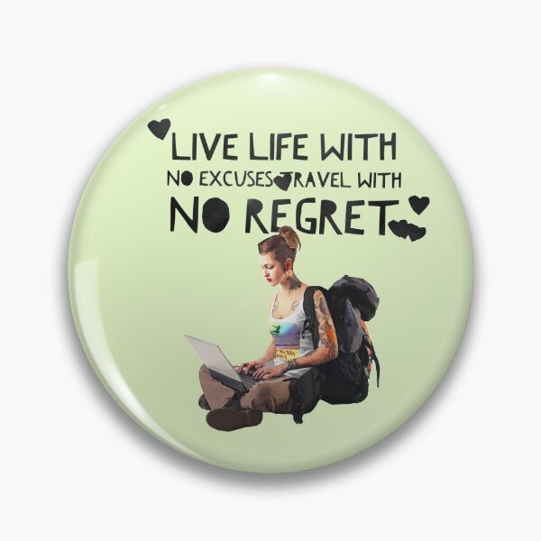 Item preview, Live Life with no Excuses, Travel with No Regret designed and sold by HamiltonmagicTs.