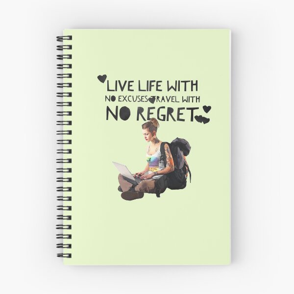 Item preview, Live Life with no Excuses, Travel with No Regret designed and sold by HamiltonmagicTs.