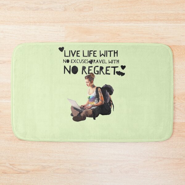 Item preview, Live Life with no Excuses, Travel with No Regret designed and sold by HamiltonmagicTs.