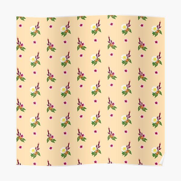 New Zealand Native Flower Posy Poster