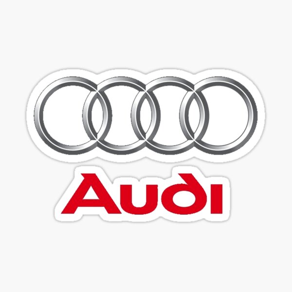 Audi car manufacturer Pegatina
