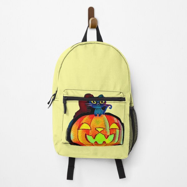 Item preview, Halloween Pumpkin Cat (black cat on pumpkin) designed and sold by HamiltonmagicTs.