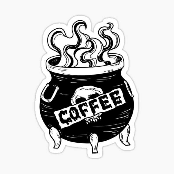 Halloween | Witch Coffee Sticker