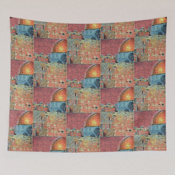 Item preview, Dome of the Rock & the Western Wall,Temple Mount, Jerusalem designed and sold by Maksym’s .