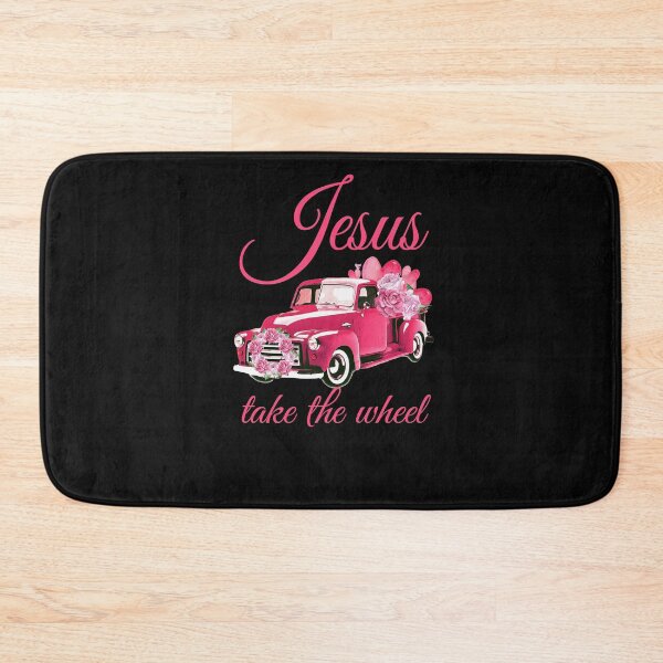 Item preview, Jesus Take The Wheel Red Car Christmas And Rose Flower designed and sold by HappyGrandmaUB.