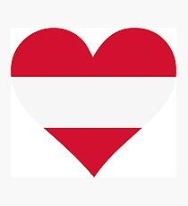 A heart for Austria Photographic Print