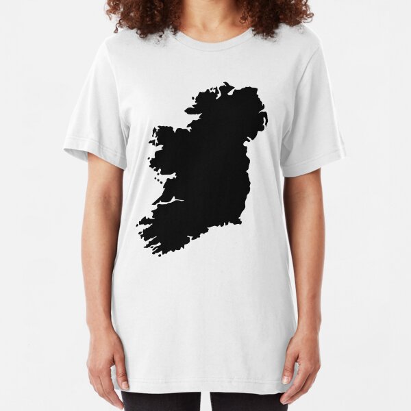 Map of Ireland Slim Fit T-Shirt