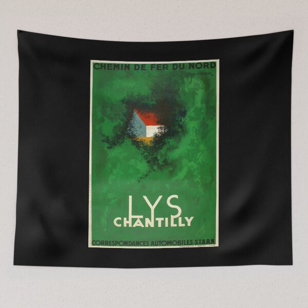 Item preview, Lys Chantilly retro poster designed and sold by CorasPosters.