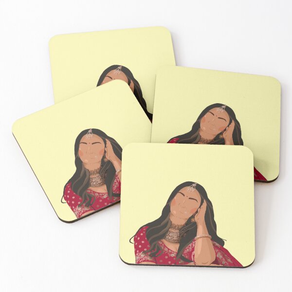 Item preview, Desi Baddie Series - Bridal Red designed and sold by ShreyIllustrate.