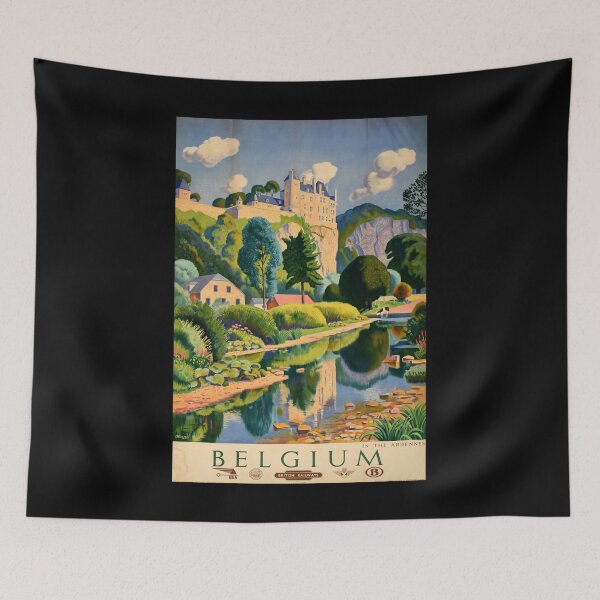 Item preview, Belgium retro poster designed and sold by CorasPosters.