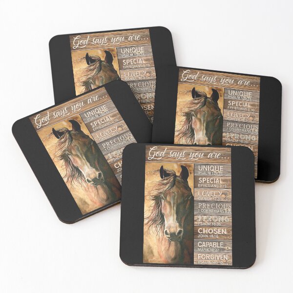 Item preview, Horses God Says You Are Unique Gift Farmer Or Who Ridding Horses designed and sold by MorningJoco.