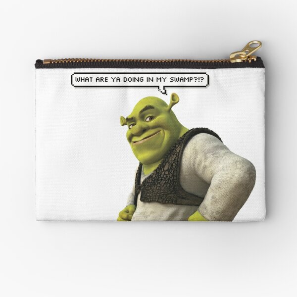 Shrek Zipper Pouches Redbubble - shreks beautiful adventure roblox