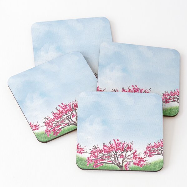 Item preview, Watercolor Spring Landscape designed and sold by Vector Scout Lab.