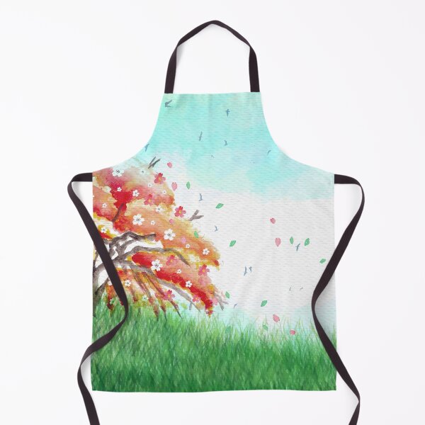 Item preview, Watercolor Spring Landscape designed and sold by Vector Scout Lab.