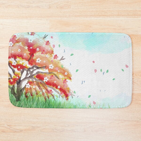 Item preview, Watercolor Spring Landscape designed and sold by Vector Scout Lab.