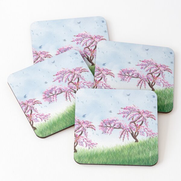 Item preview, Watercolor Spring Landscape designed and sold by Vector Scout Lab.