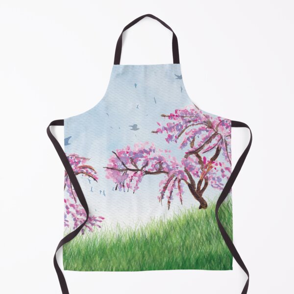 Item preview, Watercolor Spring Landscape designed and sold by Vector Scout Lab.
