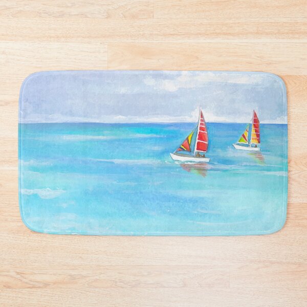 Item preview, Watercolor Beach Landscape designed and sold by Vector Scout Lab.