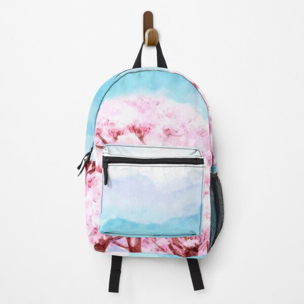 Item preview, Watercolor Spring Cherry Blossom Landscape designed and sold by Vector Scout Lab.