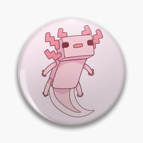 Pixel Axolotl Button