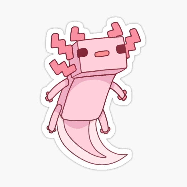 Pixel Axolotl  Sticker