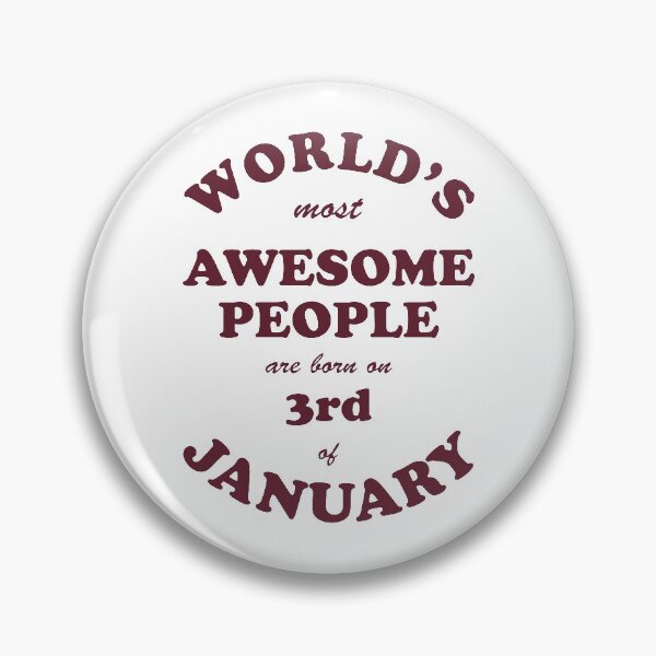 Item preview, Awesome People are born on 3rd of January designed and sold by beloknet.