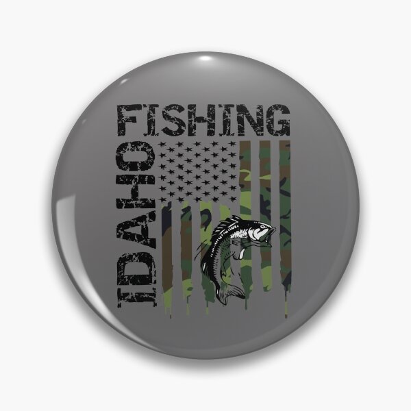 Artikelvorschau, Idaho Fishing Camo Flag Geschenk entworfen und verkauft von ByTekk.